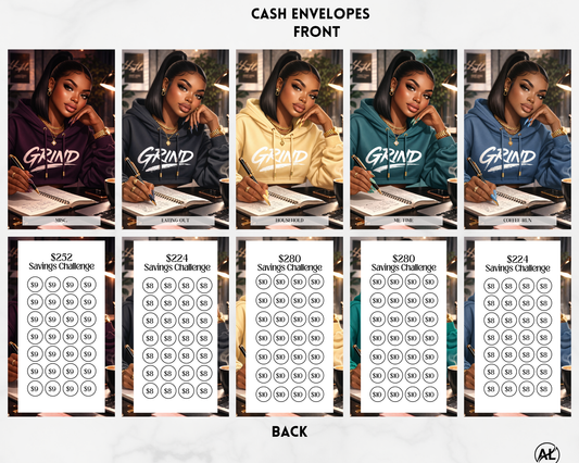 The Auréluxe Grind Savings Envelope Set