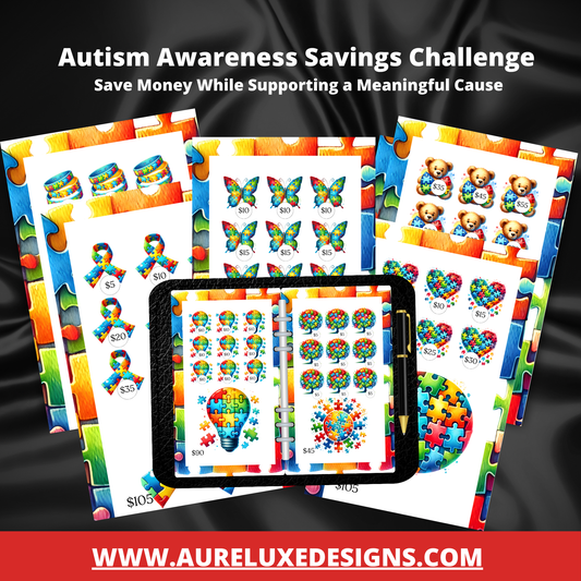 Auréluxe Autism Awareness Savings Challenge Set