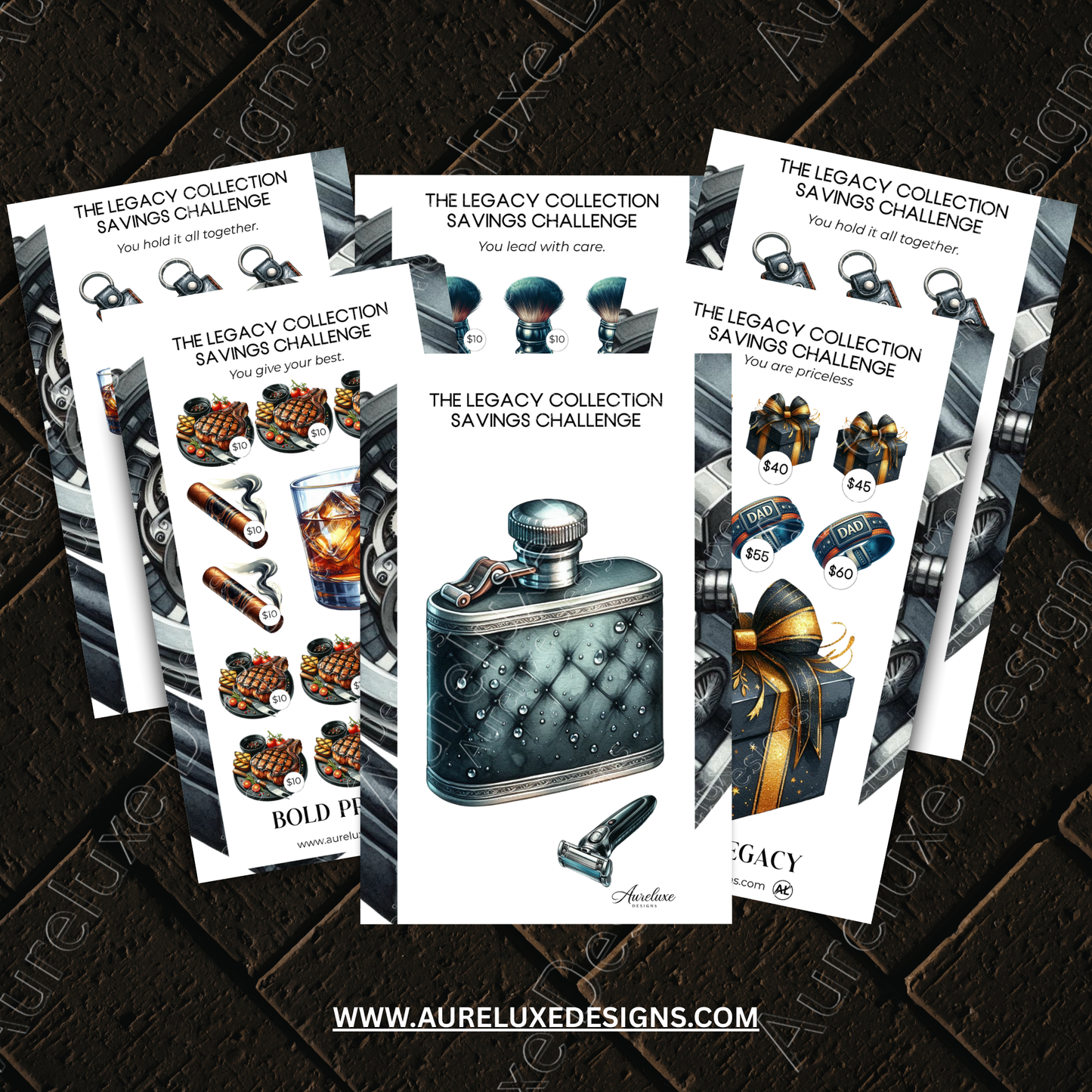 6 pc  Father's Day Envelope Savings Set